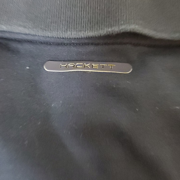 Hackett Aston Martin Racing Polo Shirt Size M Black Short Sleeve Pro London - Picture 6 of 7